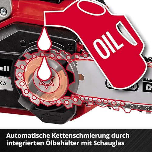 Einhell Akku-Kettensäge FORTEXXA 18/30 Power X-Change (Li-Ion, 18V, bürstenloser Motor, 30 cm Schwert, max. 4.300 min-1, ohne Akku & Ladegerät)