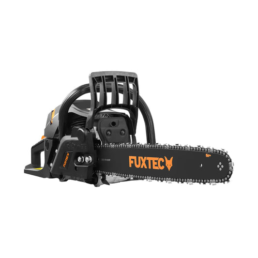 FUXTEC Benzin Kettensäge FX-KS255 – Motorsäge 2,3kw 54ccm Hubraum & EASY-Start – Schwertlänge 52cm inkl. Schwertschutz & Tragetasche