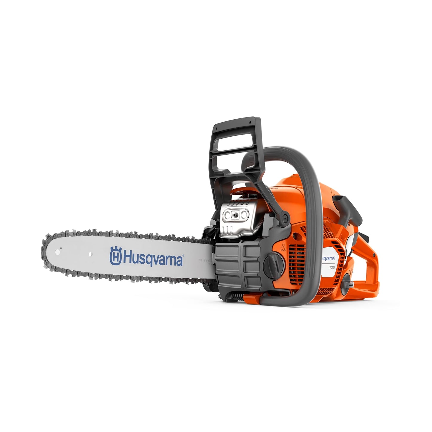 Husqvarna 130 Benzin-Kettensäge - 38 cc X-Torq® Motor, 35 cm Schiene und Kette, LowVib®, ideal für Gartenpflege und Brennholz