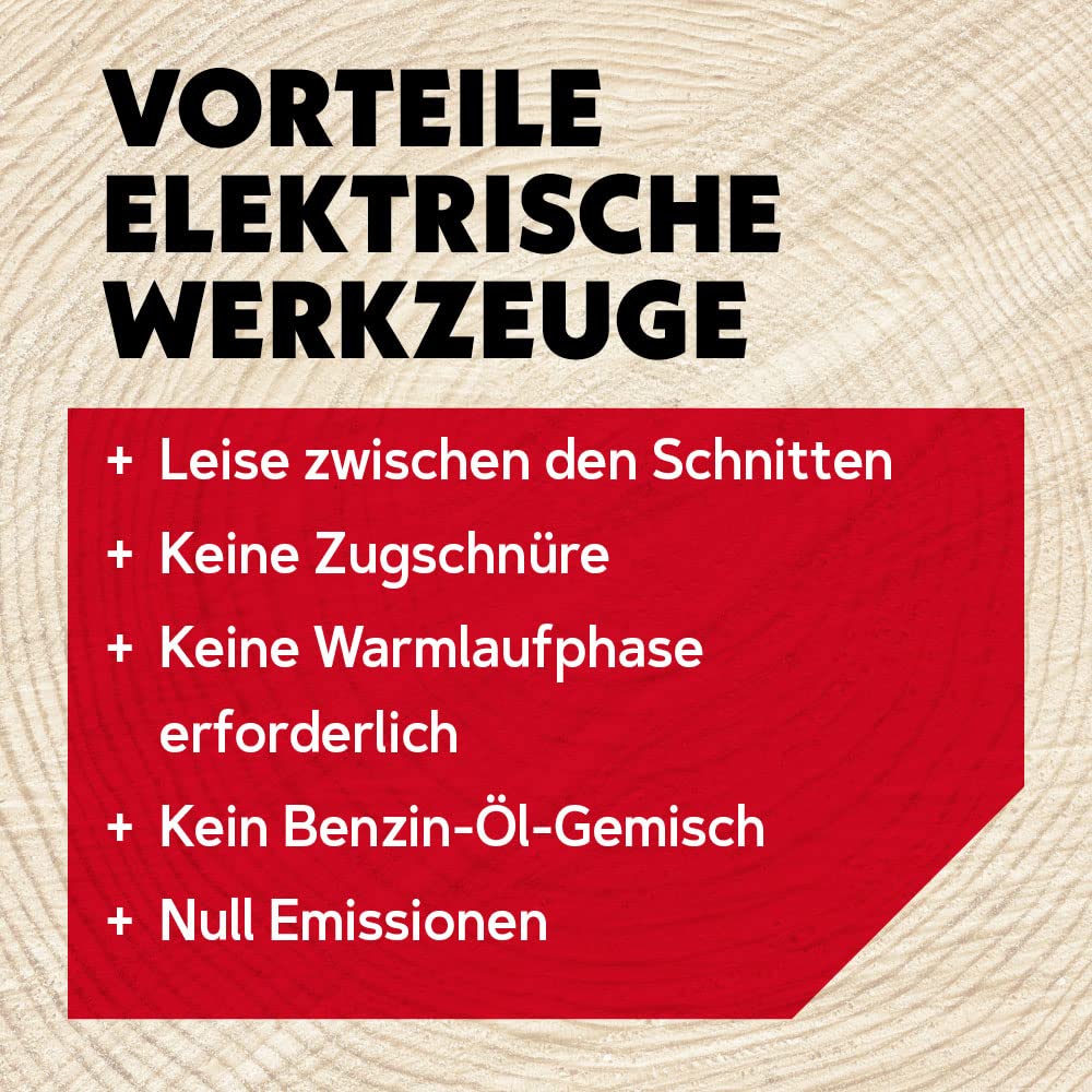 Oregon 2400W kabelgebundene Elektro-Kettensäge mit 18 Zoll (45 cm) Führungsschiene, rückschlagarme Motorsäge, integriertes Selbstschärfungssystem (PowerSharp) 3 Jahre Garantie (CS1500)
